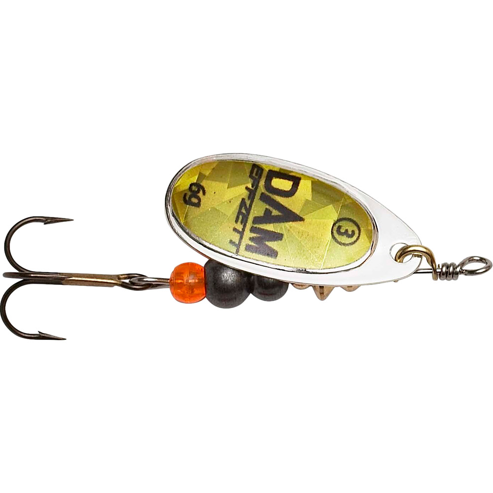 

Блесна DAM Effzett Fluo Spinner 4 г Gold Prisma (60670), Блешня-обертова Effzett Fluo 4гр gold prisma