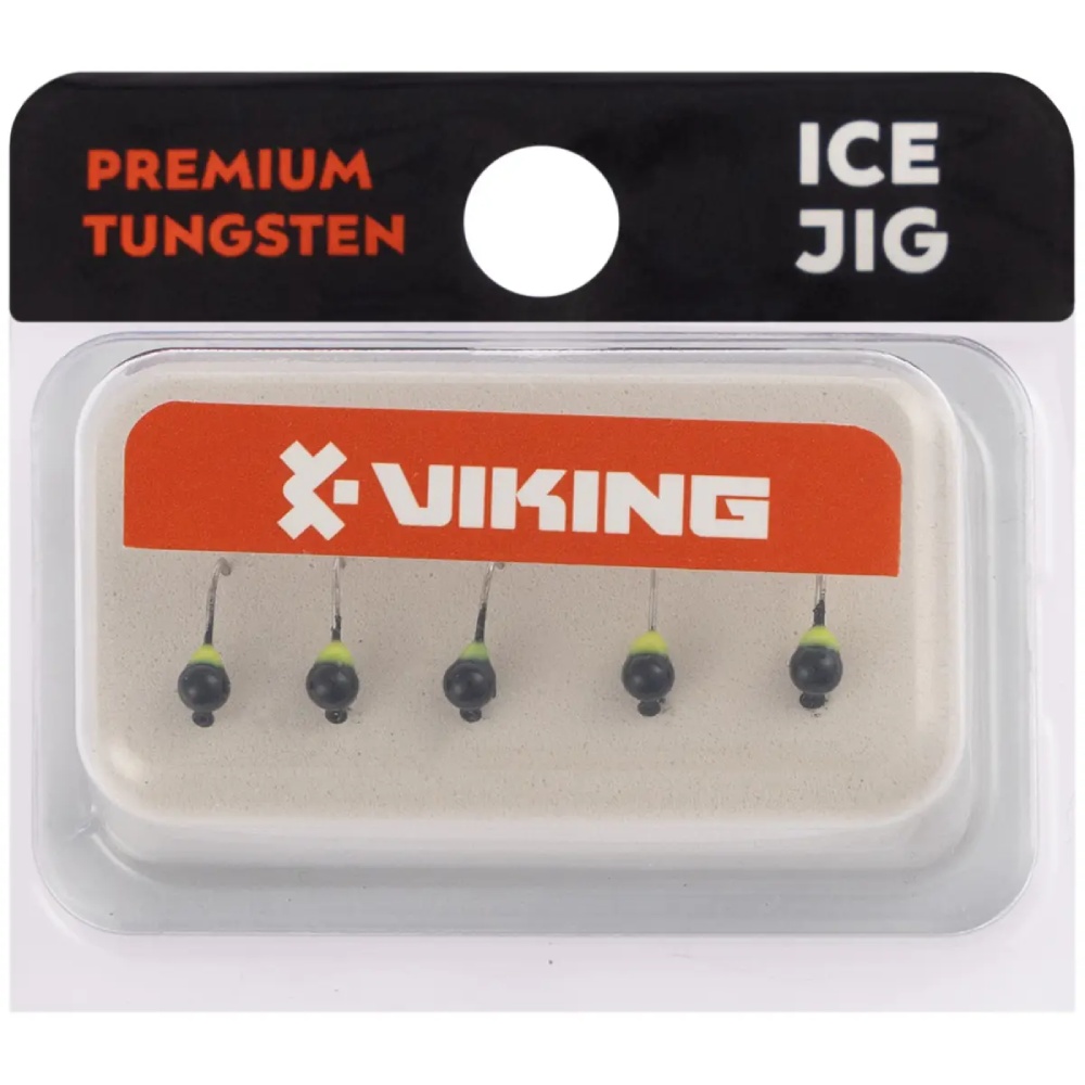 Блешня вольфрамова Viking Fishing Round+drop 0.18 г 2.5 мм 5 шт. Black (1919.03.49) Тип мормишки