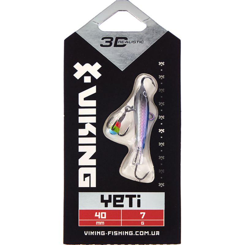 Балансир VIKING FISHING Yeti Ice Jig 40mm 7g 01 Blue Glam (1919.01.91) Тип балансири