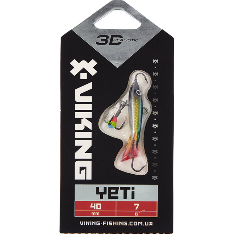 Балансир VIKING FISHING Yeti Ice Jig 40mm 7g 02 Green Glam (1919.01.92) Тип балансиры