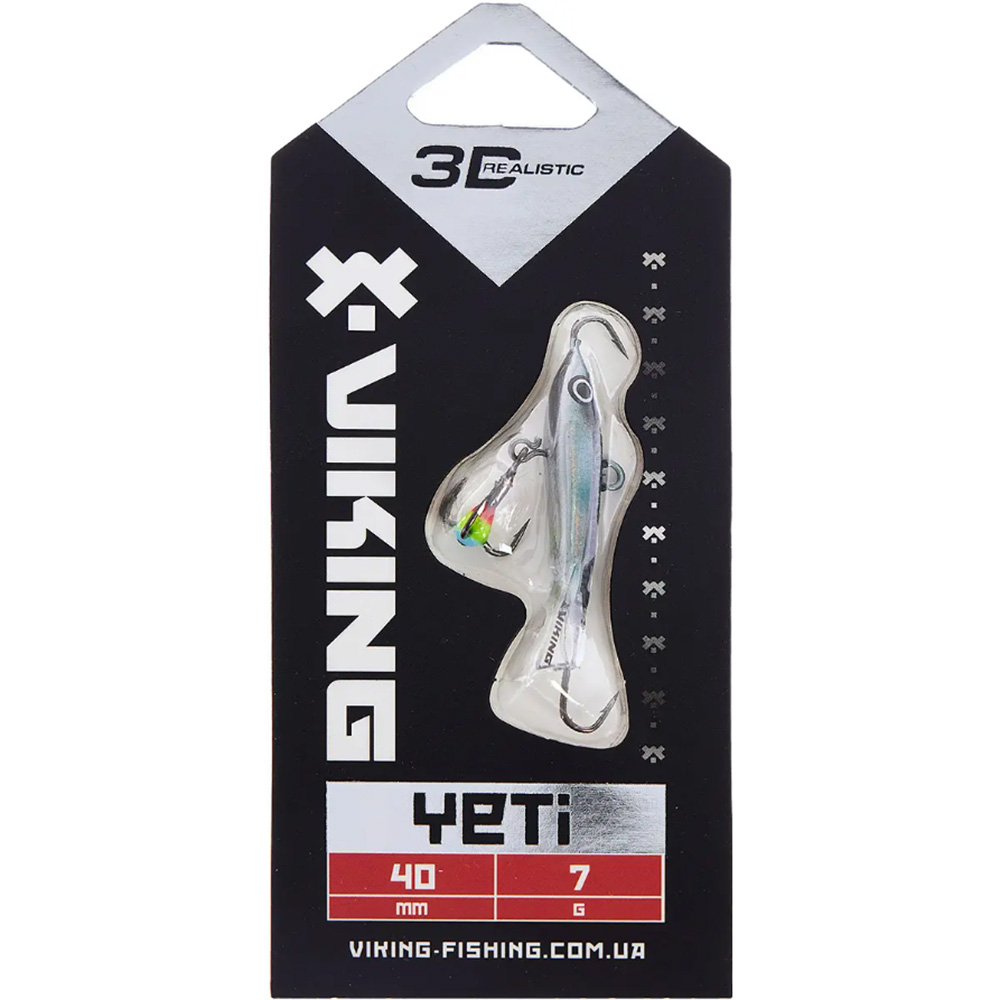 Балансир VIKING FISHING Yeti Ice Jig 40mm 7g 14 Dark Mackerel (1919.02.04) Тип балансиры