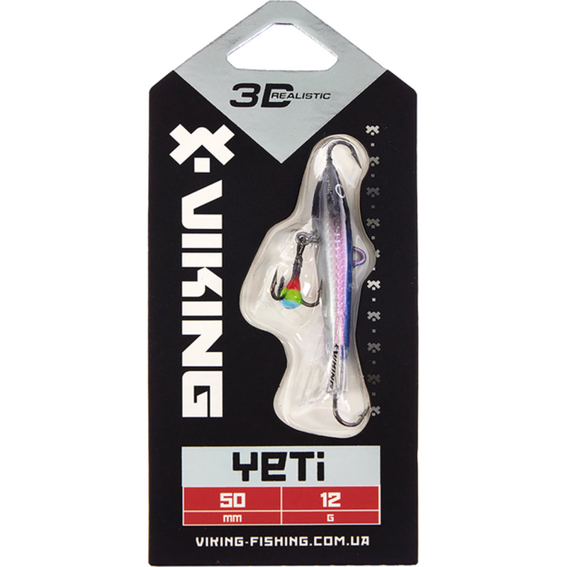 Балансир VIKING FISHING Yeti Ice Jig 50mm 12g 01 Blue Glam (1919.02.07) Тип балансири