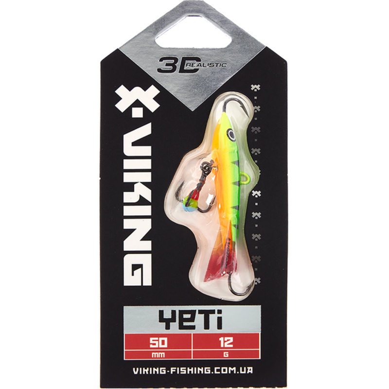 Балансир VIKING FISHING Yeti Ice Jig 50mm 12g 04 Fire Perch (1919.02.10) Тип балансири