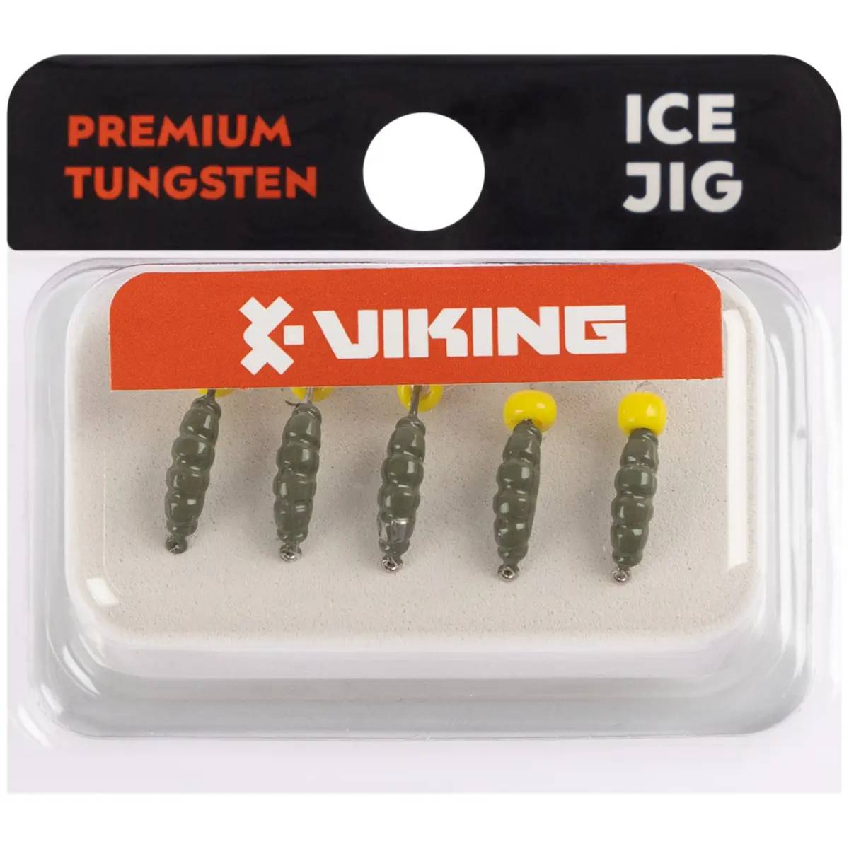 Мормышка вольфрамовая Viking Fishing Shrimp+Bead 9 мм Olive+Y 5 шт (1919.04.00) Тип мормышки