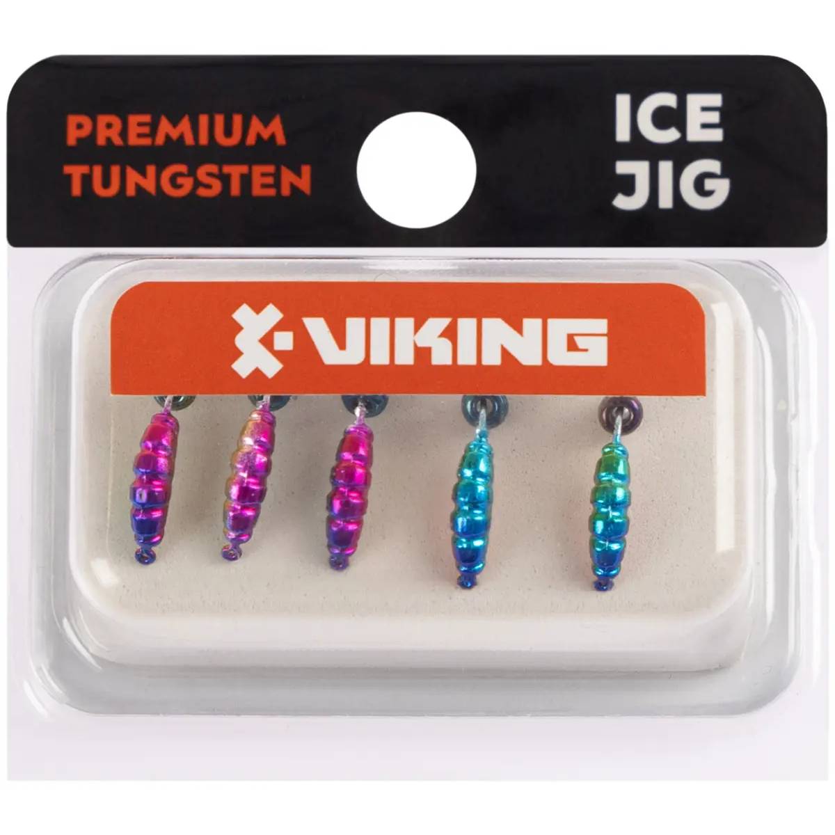 Блешня вольфрамова Viking Fishing Shrimp+Bead 9 мм Rainbow 5 шт (1919.04.03) Тип мормишки