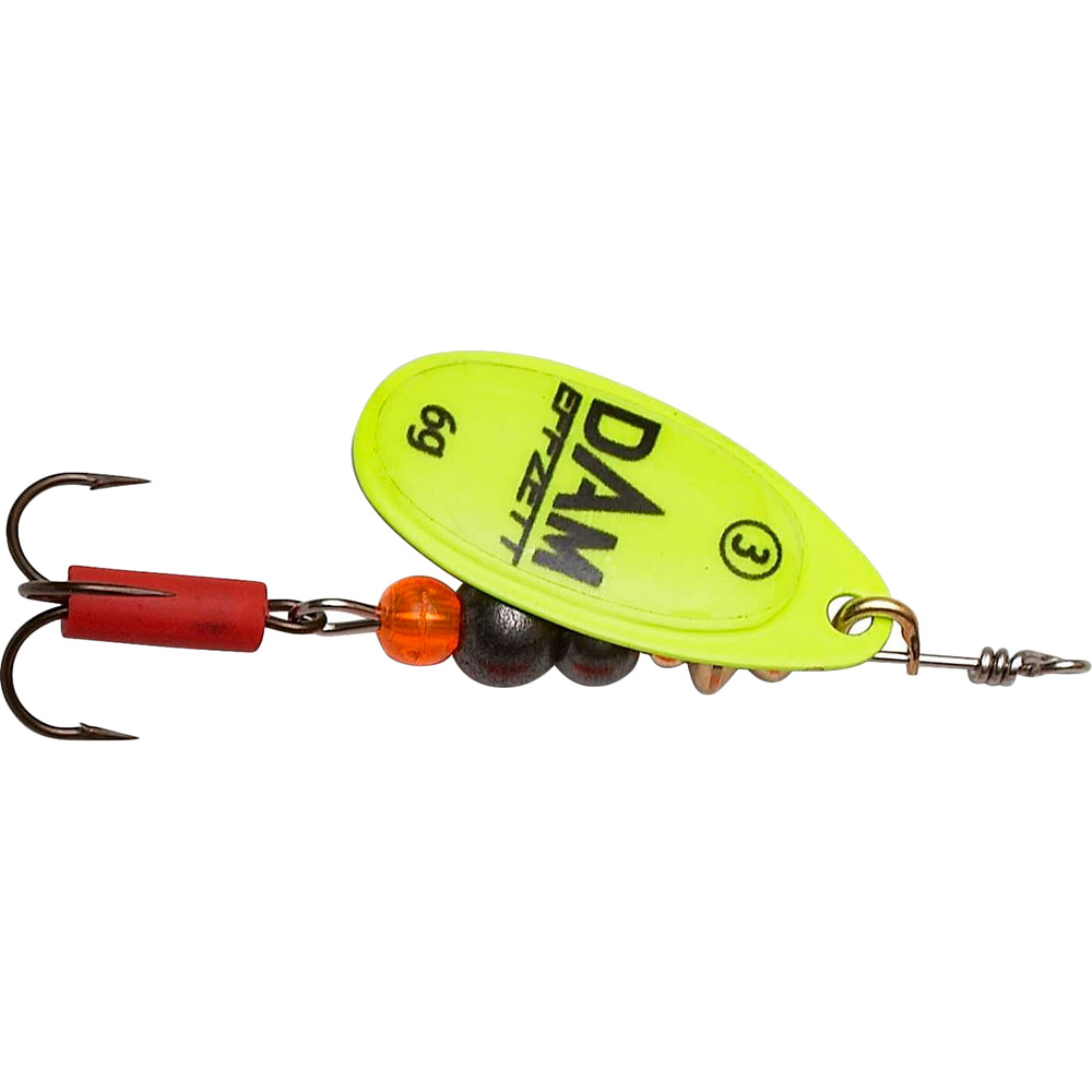 

Блесна DAM Effzett Fluo Spinner 6 г Yellow (60673), Блешня-обертова Effzett Fluo 6гр yellow