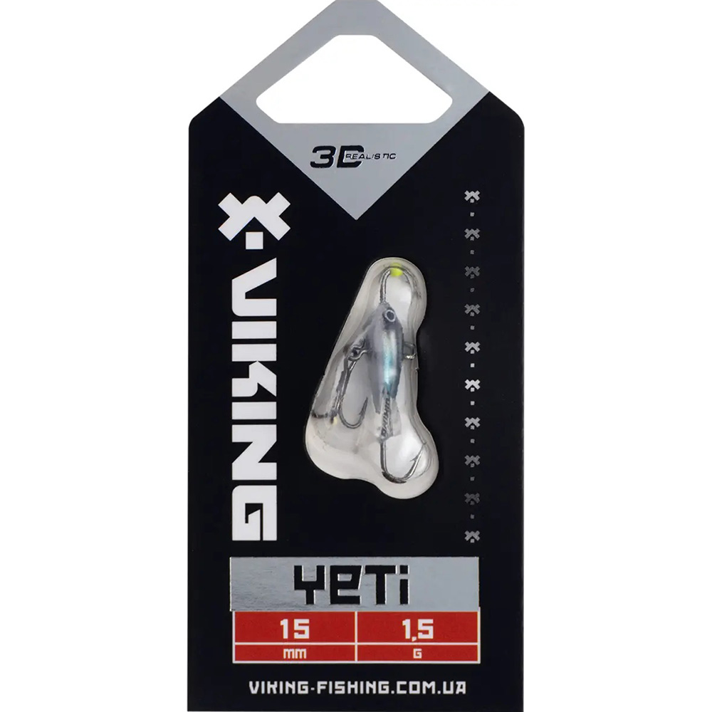 Балансир VIKING FISHING Yeti Ice Jig 15мм 1.5г 14 Dark Mackerel (1919.04.29) Тип балансиры