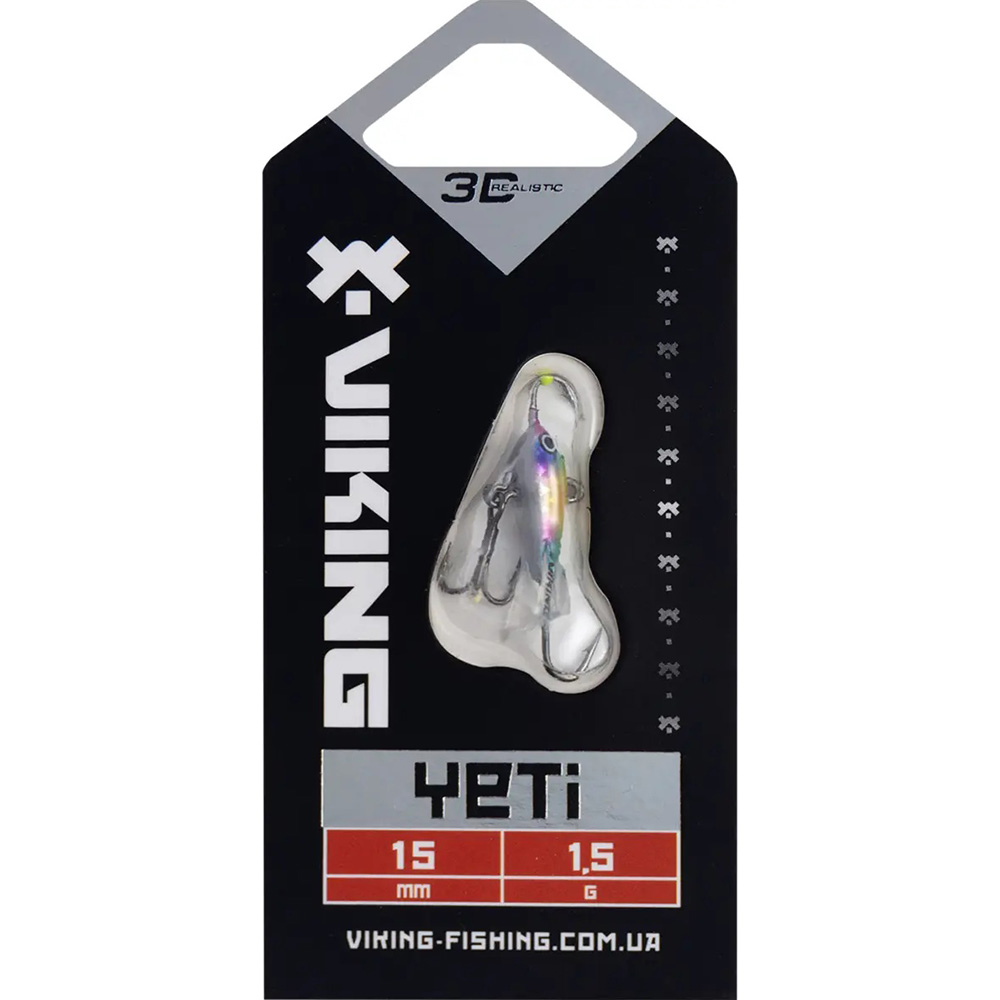 Балансир VIKING FISHING Yeti Ice Jig 15мм 1.5г 16 European Values (1919.04.31) Тип балансири