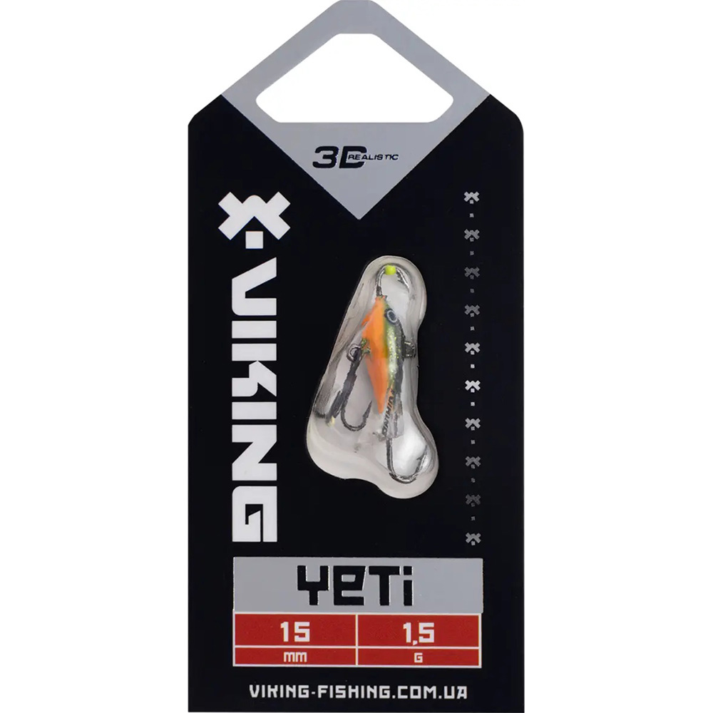 Балансир VIKING FISHING Yeti Ice Jig 15мм 1.5г 18 Golden Green (1919.04.41) Тип балансири
