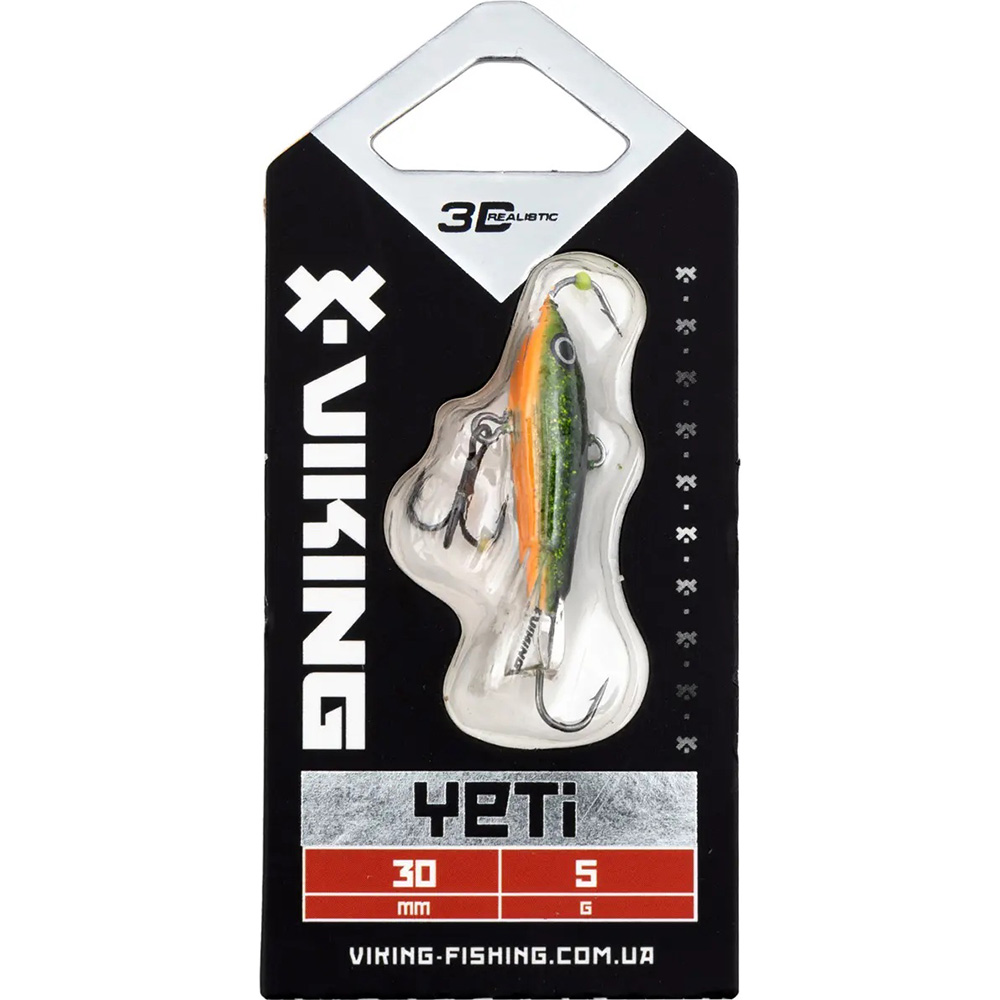Балансир VIKING FISHING Yeti Ice Jig 30мм 5г 18 Golden Green (1919.04.53) Тип балансири