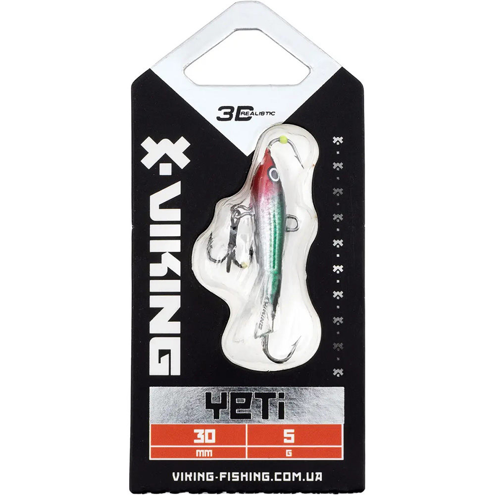 Балансир VIKING FISHING Yeti Ice Jig 30мм 5г 19 Green Anchovy (1919.04.54) Тип балансири