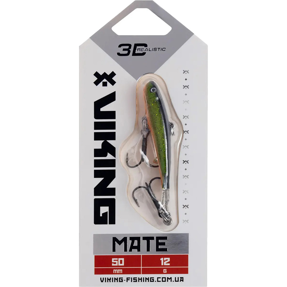 Балансир Viking Fishing Mate Ice Jig 50мм 12g #18 Golden Green (1919.05.18) Тип балансири