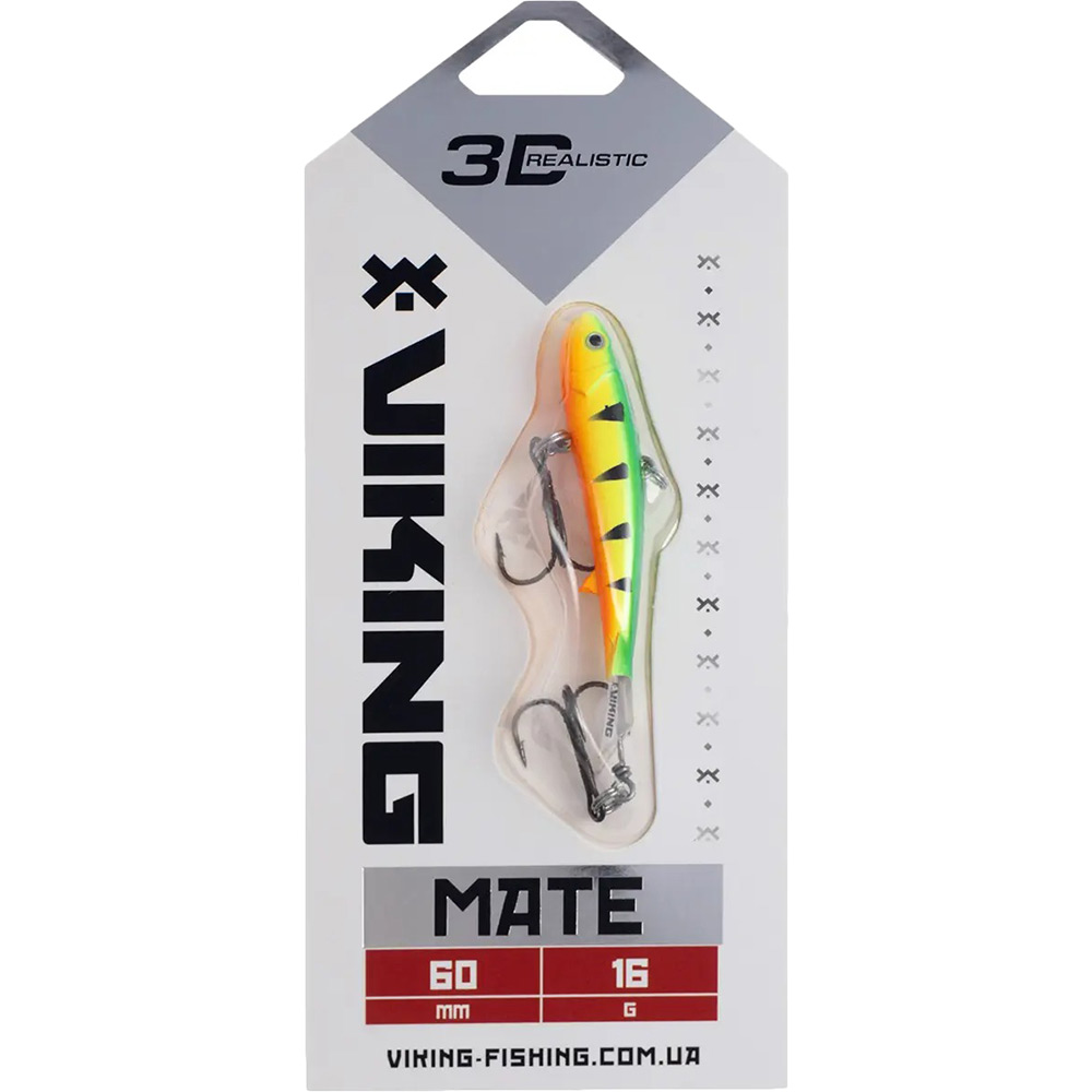 Балансир Viking Fishing Mate Ice Jig 60mm 17g #04 Fire Perch (1919.05.20) Тип балансиры