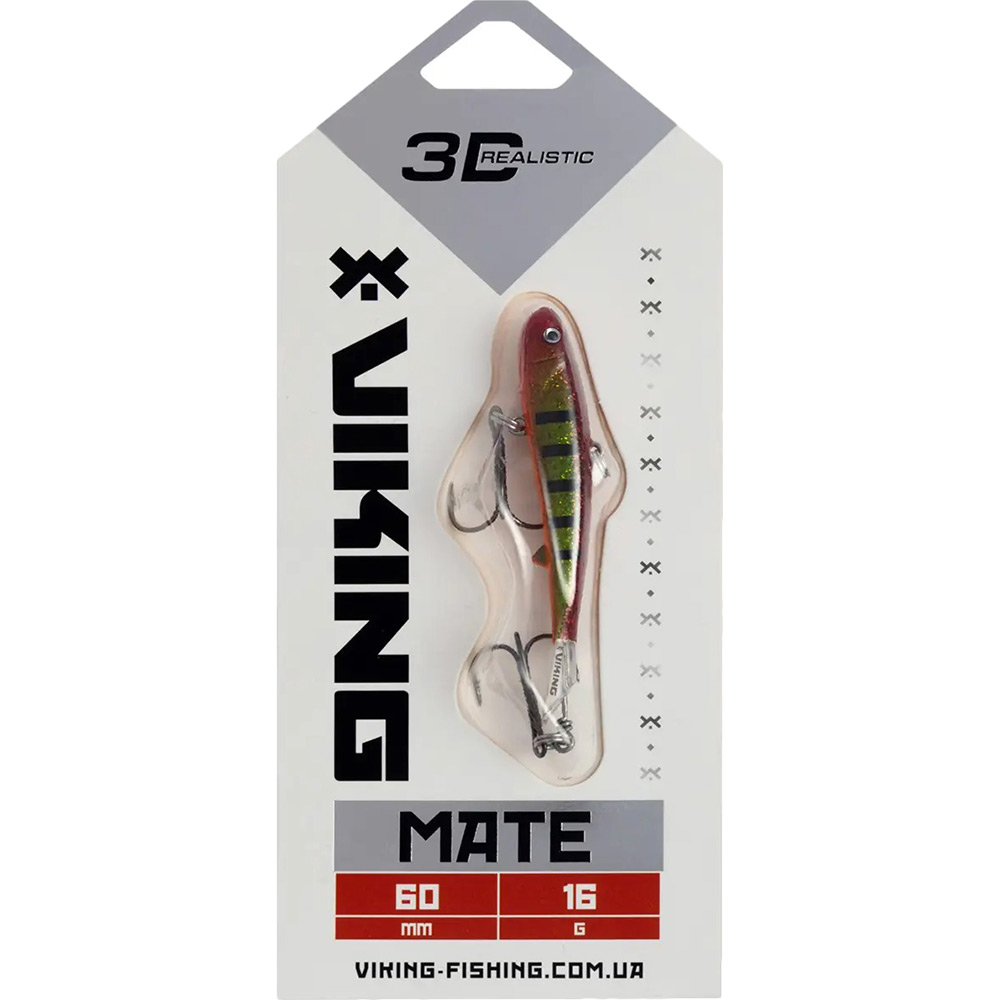 Балансир Viking Fishing Mate Ice Jig 60mm 17g #17 Brown Perch (1919.05.24) Тип балансиры