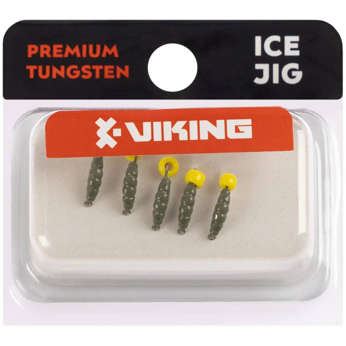 Блешня вольфрамова Viking Fishing Shrimp+Bead 7 мм Olive+Y 5 шт (1919.03.90) Тип мормишки