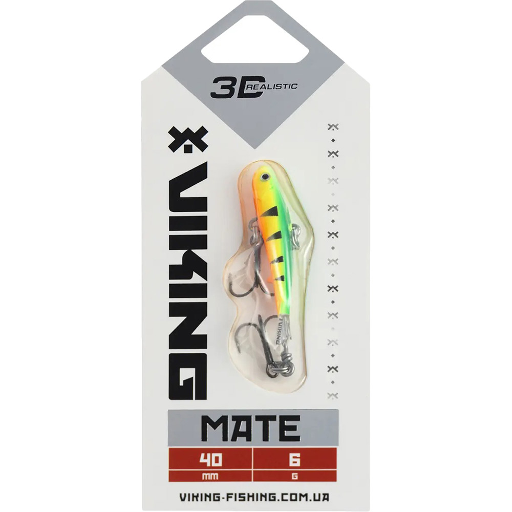 Балансир Viking Fishing Mate Ice Jig 40мм 6g #04 Fire Perch (1919.05.27) Тип балансири