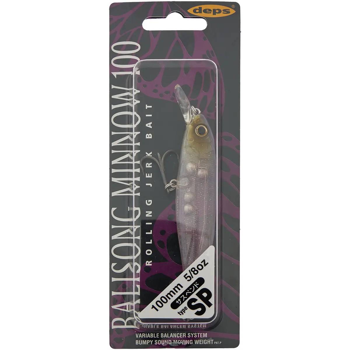 Воблер Deps Balisong Minnow 100SP 100мм 17.7g #34 (4544565104347) Тип воблери