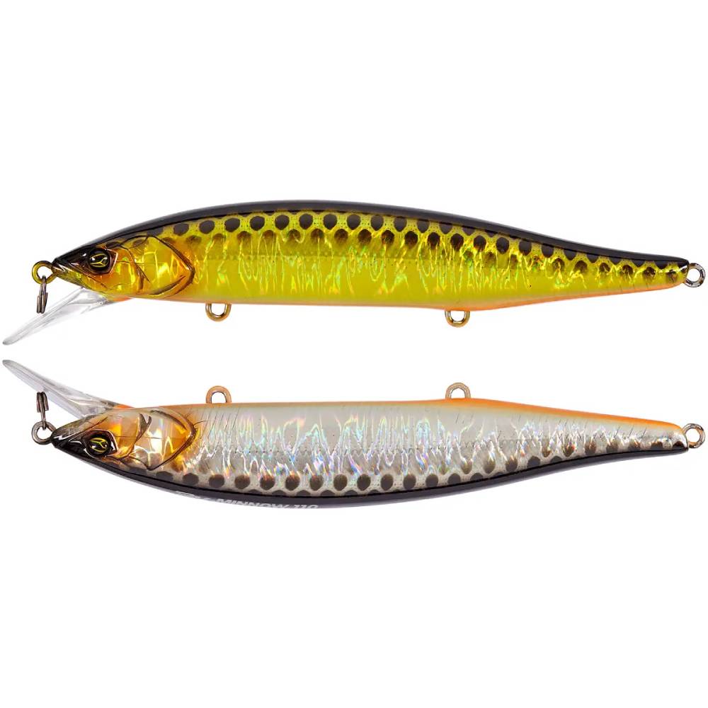 Воблер JACKALL RV-Minnow 110SP 110мм 16.3g HL Gold & Silver Black (4525807206302)