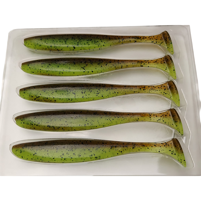 Силікон KEITECH Easy Shiner 5" #401 Green Pumpkin PP.Chart 5 шт (1551.03.70) Довжина 114