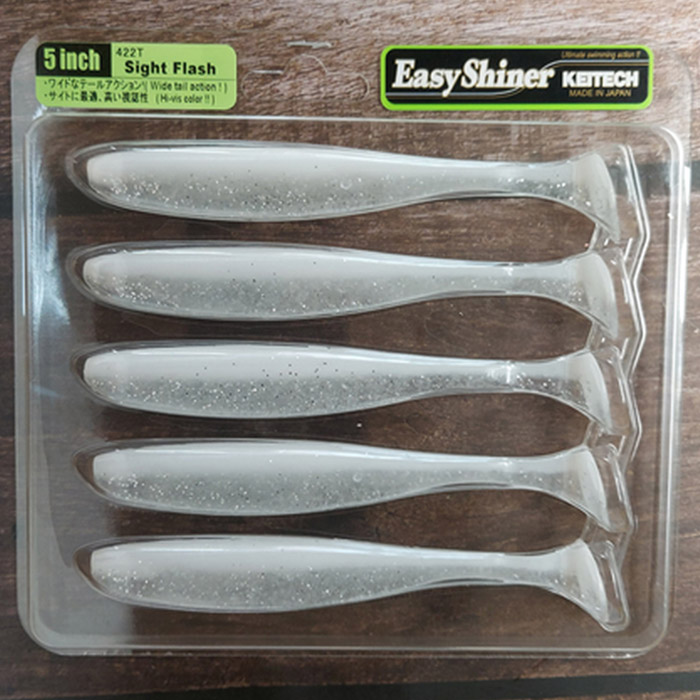 Силікон KEITECH Easy Shiner 5" #422 Sight Flash 5 шт (1551.04.54) Модель Easy Shiner