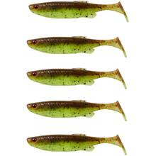 Силикон SAVAGE GEAR Fat Minnow T-Tail 130mm 20.0g Chartreuse Pumpkin 5 шт (77004)