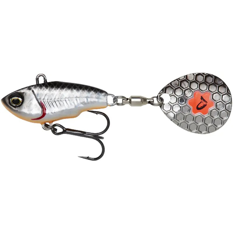 Тейл-спинер SAVAGE GEAR Fat Tail Spin 80 мм 24.0 г Dirty Silver (77066)