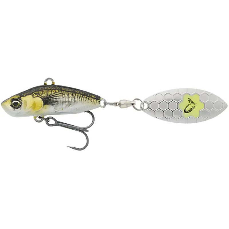 Тейл-спінер SAVAGE GEAR 3D Sticklebait Tailspin 65 мм 9.0 г Green Silver Ayu (76808)