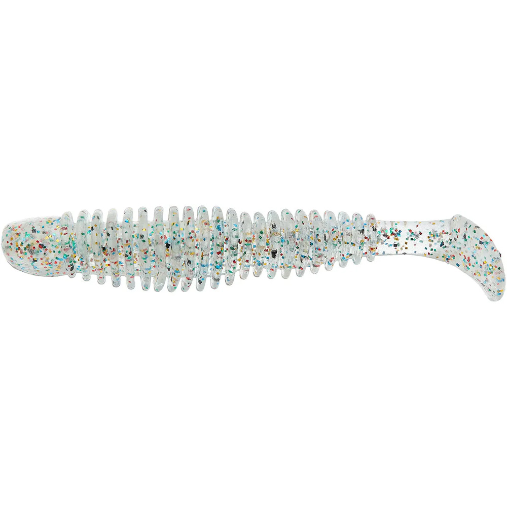 Набор силиконовых приманок REINS Bubbling Shad 4" 8шт 152 Super Glow All Stars (4571370227688)