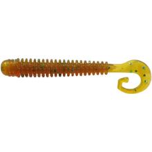 Набір силіконових приманок REINS G-Tail Saturn 100 мм 565 Motor Oil Green Flake 12 шт.