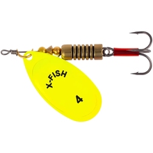 Блешня X-Fish Stark №4 9.5g Nikel UV lime (1917.07.40)