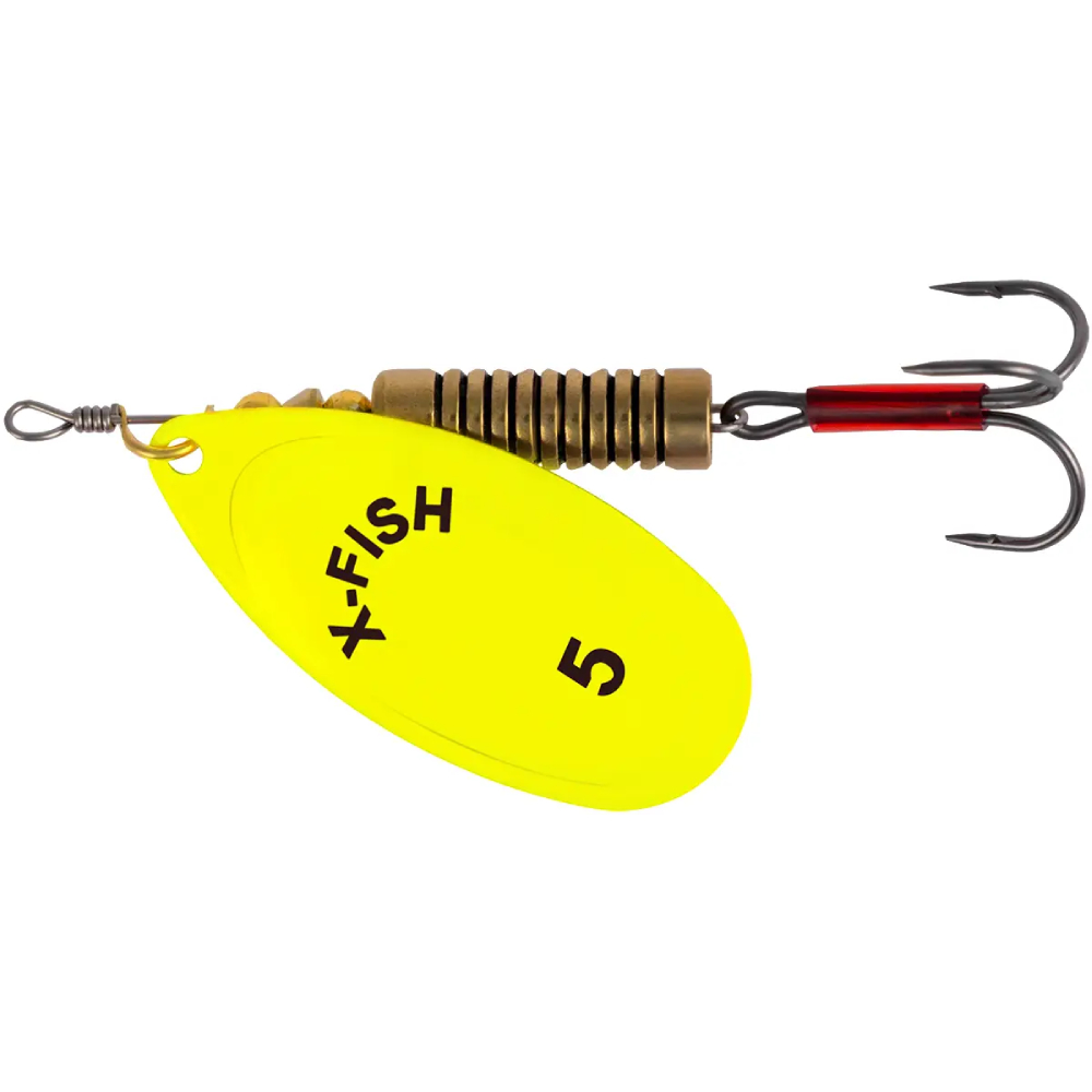 Блешня X-Fish Stark №5 14g Nikel UV lime (1917.07.41)