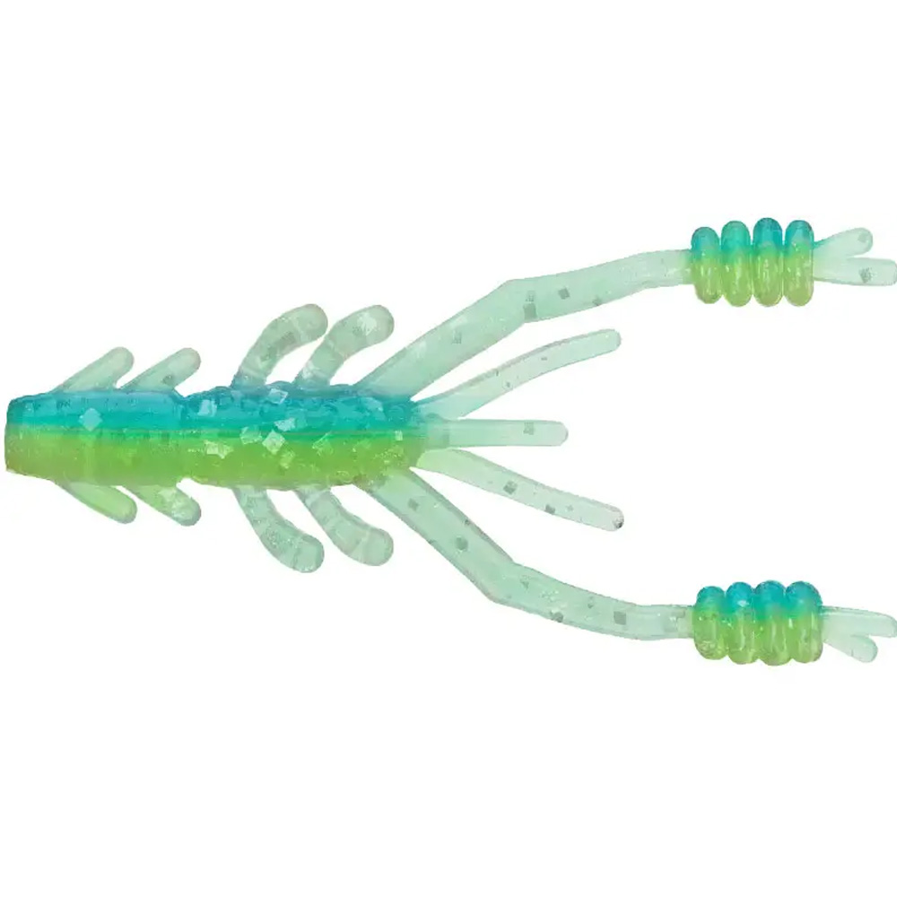 Набір силіконових приманок REINS Ring Shrimp 2" 9шт L14 Ice Chartreuse (4582713190866)