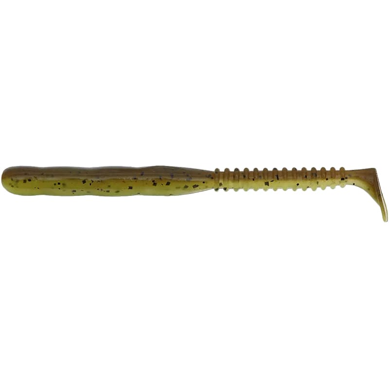 Набір силіконових приманок REINS Rockvibe Shad 4" B08 Green Pumpkin Chart Melon 9 шт (4571370218747)
