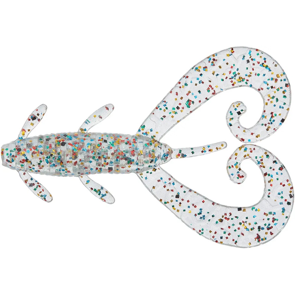 Набір силіконових приманок REINS G-Tail Twin 50 мм 152 Super Glow All Stars 10 шт (4571415603057)