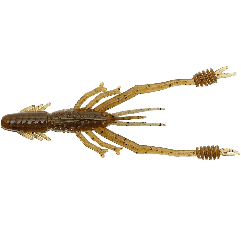 Набор силиконовых приманок REINS Ring Shrimp 4" 8шт 002 Green Pumpkin (4571288669334)