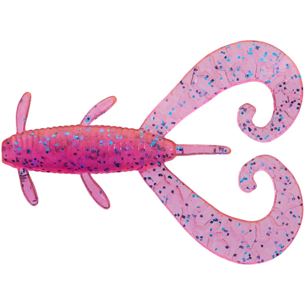 Набір силіконових приманок REINS G-Tail Twin 50 мм 443 Pink Sardine 10 шт (4571415625349)