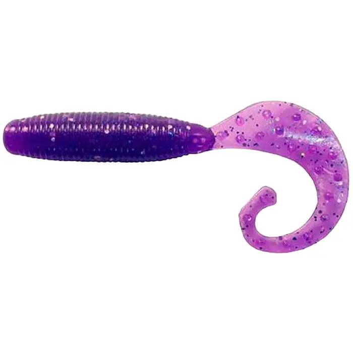 Силикон REINS Fat G-Tail Grub 4" 567 Lilac Silver&Blue Flake 10шт (4571415573633)