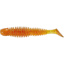 Набір силіконових приманок REINS Bubbling Shad 3" 566 Motor Oil Red Flake (4571370207628)