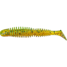 Набір силіконових приманок REINS Bubbling Shad 3" B61 Chart Pepper/Motoroil Red Gold (4571370237496)