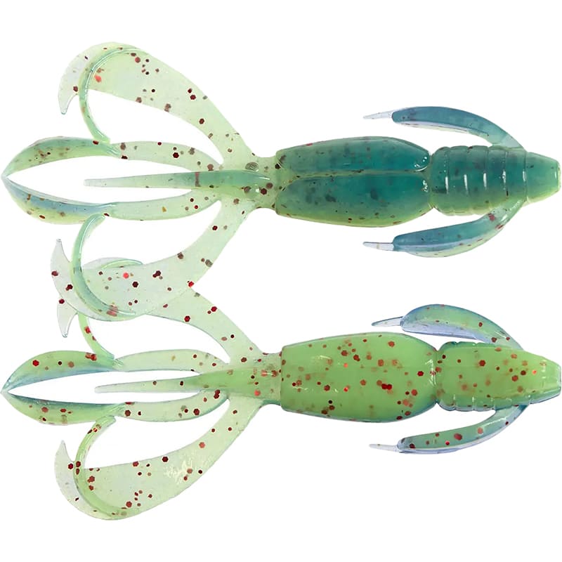 Набор силиконовых приманок KEITECH Crazy Flapper 4.4" EA#20 Violet Chart Red fl 6 шт (1551.12.92)