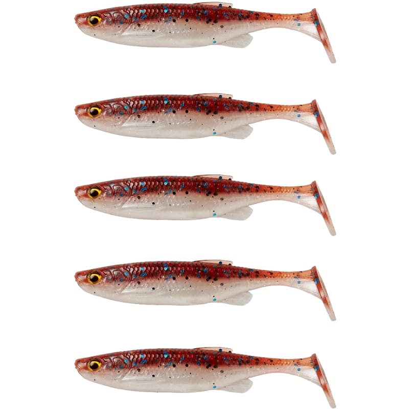 Набор силиконовых приманок SAVAGE GEAR Fat Minnow T-Tail 75 мм Smelt 5 шт (76982)
