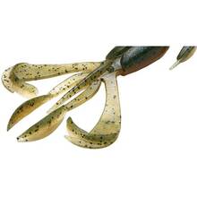 Силікон KEITECH Crazy Flapper 4.4" #438 Green Pumpkin Fire 6 шт (1551.04.45)