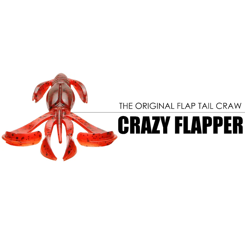 Покупка Набір силіконових приманок KEITECH Crazy Flapper 3.6" 7 шт PAL#01 Chartreuse Red Flk (1551.10.60)