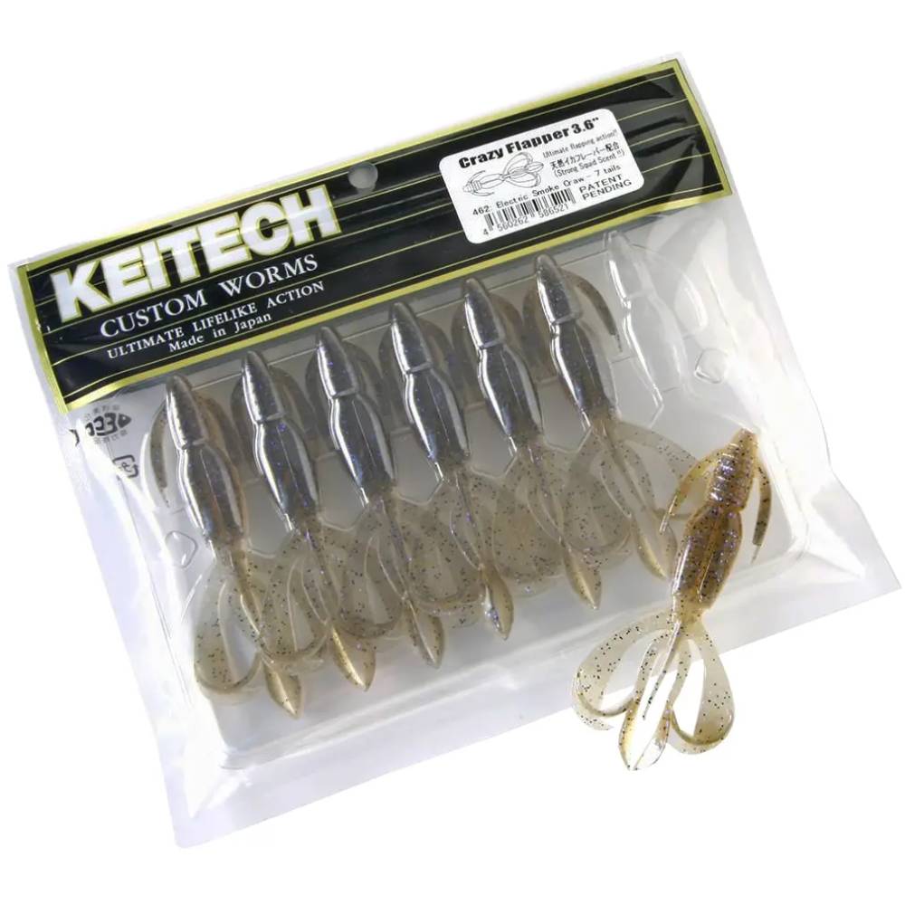 Силікон KEITECH Crazy Flapper 4.4" EA#17 midnight chart back 6 шт (1551.12.89) Тип силіконові приманки