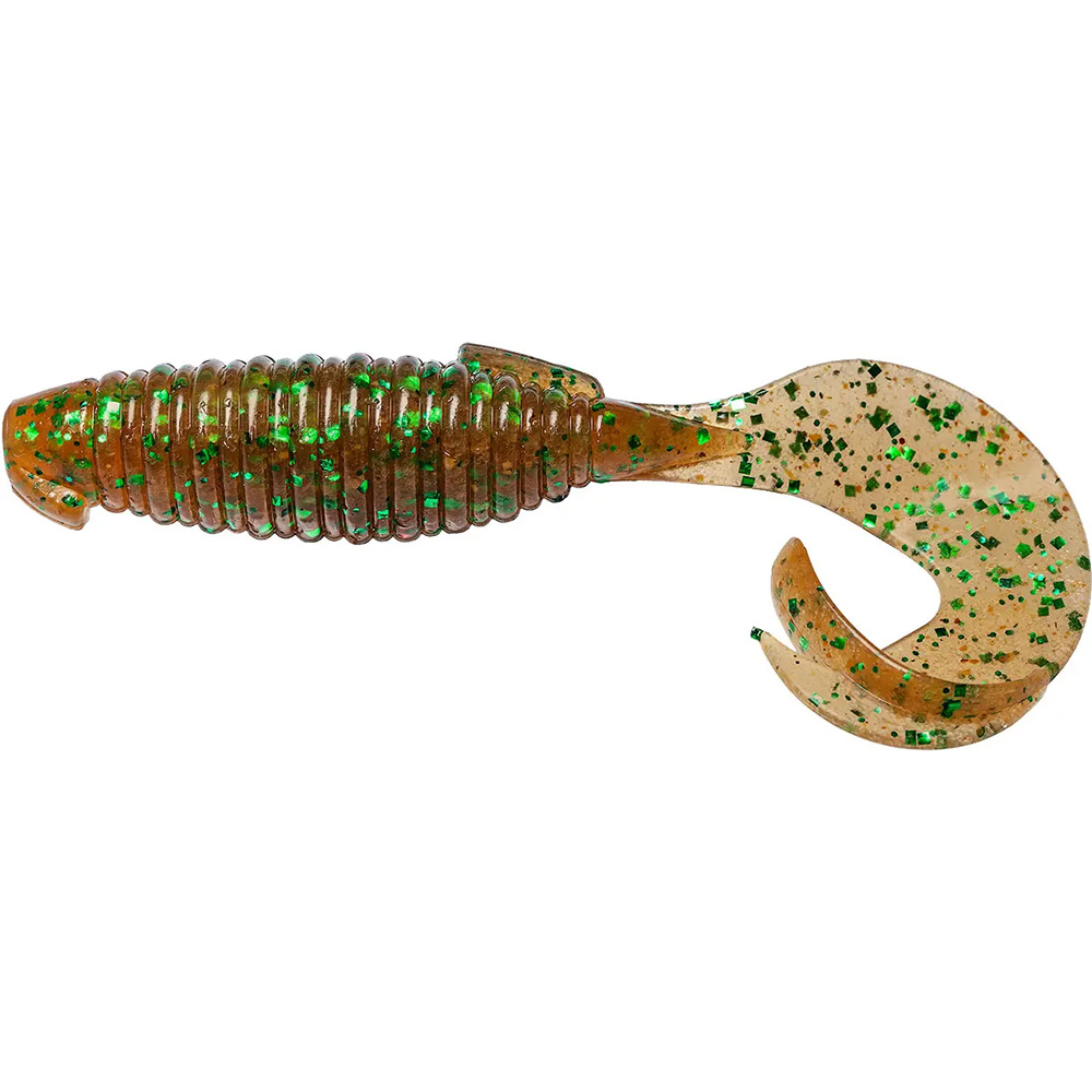 Силікон KEITECH Flapper Grub 4" EA # 02 Peach Green FLK. 7 шт (1551.09.54)