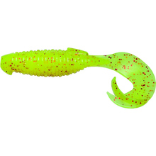 Силікон KEITECH Flapper Grub 4" PAL # 01 Chartreuse Red Flk 7 шт (1551.09.57)