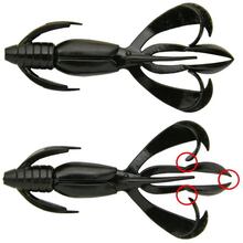 Набір силіконових приманок KEITECH Crazy Flapper 50 мм EA 22 Electric Silver Shi 8 шт.