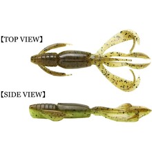 Силікон KEITECH Crazy Flapper 2.4" #403 Green Weenie Blue 10 шт (1551.14.29)