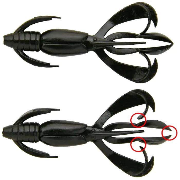 Фото Набір силіконових приманок KEITECH Crazy Flapper 50 мм PAL#03 Ice Chartreuse 8 шт (1551.14.69)