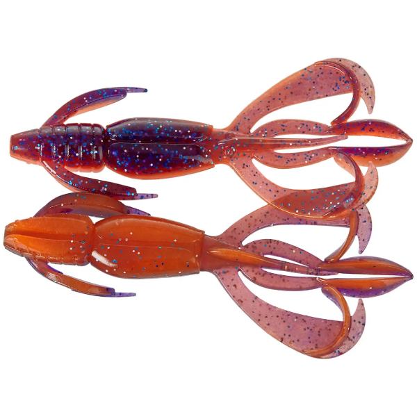 Набір силіконових приманок KEITECH Crazy Flapper 50 мм PAL#09 Violet Fire 8 шт (1551.14.71)